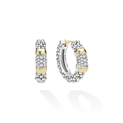 Sterling Silver (925), 14K White Gold, and 14K Yellow Gold Lagos  Diamond Earring