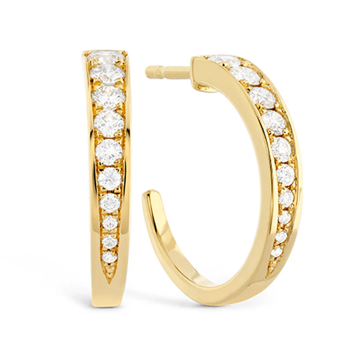 18K Yellow Gold Hearts on Fire  Diamond Earring