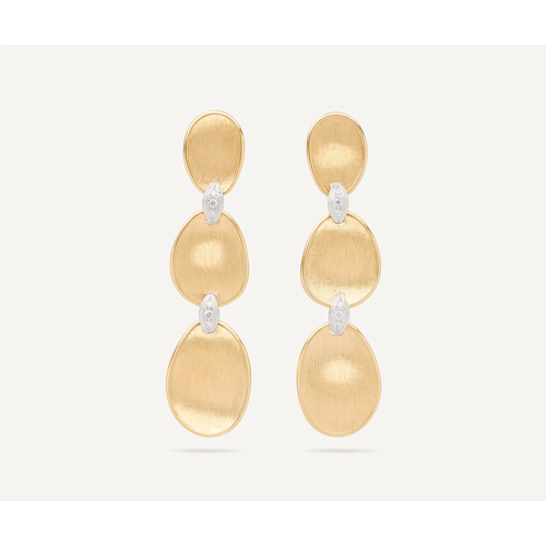 18K White Gold and 18K Yellow Gold Marco Bicego  Diamond Earring
