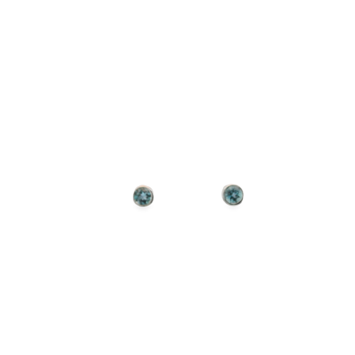 14K White Gold Legend  Lab-Grown Alexandrite Earring
