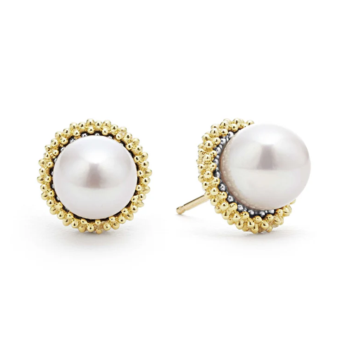 Sterling Silver (925), 18K White Gold, and 18K Yellow Gold Lagos   Earring