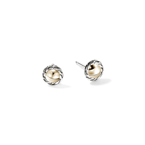 Sterling Silver (925), 14K White Gold, and 14K Yellow Gold John Hardy   Earring