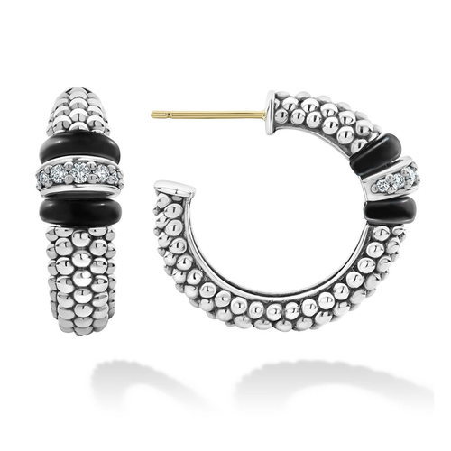 Sterling Silver (925) Lagos  Diamond Earring