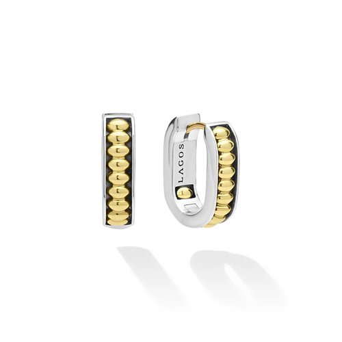 Sterling Silver (925), 18K White Gold, and 18K Yellow Gold Lagos   Earring
