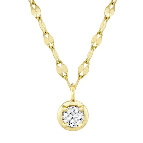 14K Yellow Gold Shy Creation  Diamond Necklace