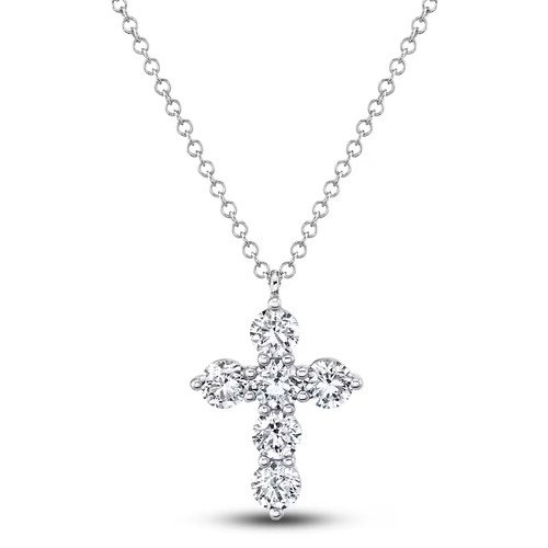 14K White Gold Shy Creation  Diamond Necklace