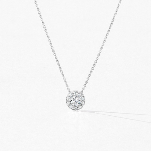 18K White Gold Hearts on Fire  Diamond Necklace