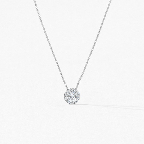 18K White Gold Hearts on Fire  Diamond Necklace