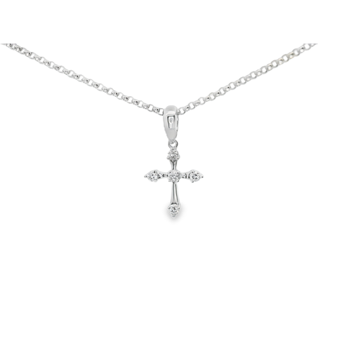 14K White Gold Amden   Necklace