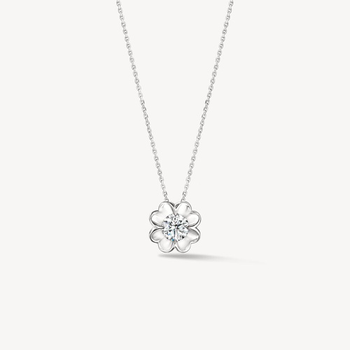 18K White Gold Hearts on Fire  Diamond Necklace