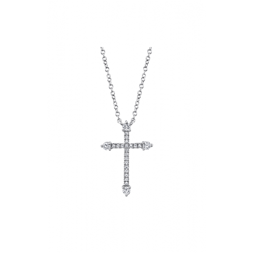 14K White Gold Shy Creation  Diamond Necklace