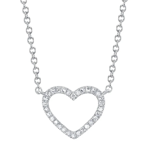 14K White Gold Shy Creation  Diamond Necklace