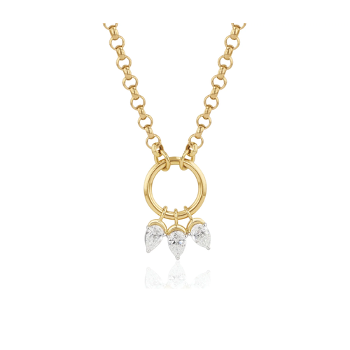 18K White Gold, 18K Yellow Gold, and Platinum Phillips House  Diamond Necklace