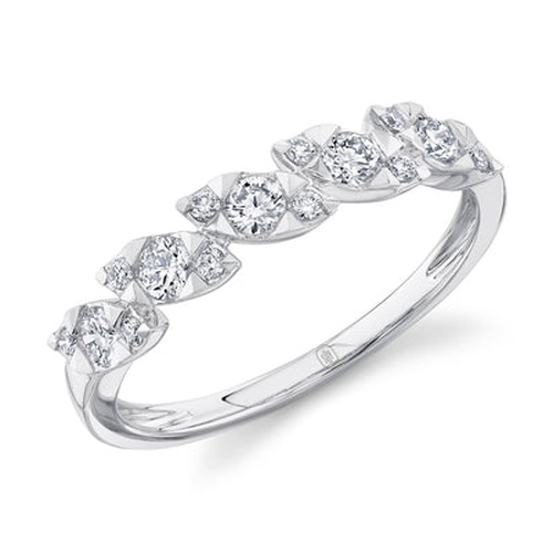 14K White Gold Shy Creation  Diamond Ring