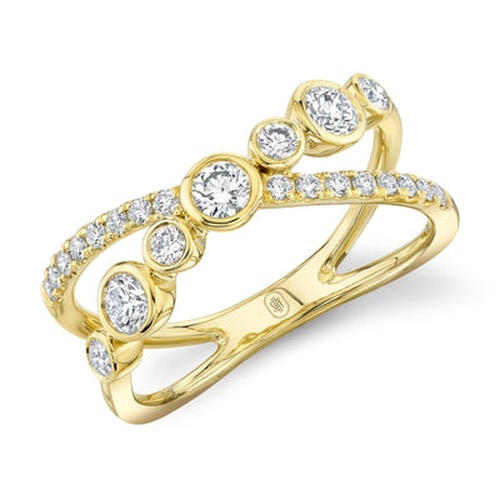 14K Yellow Gold Shy Creation  Diamond Ring