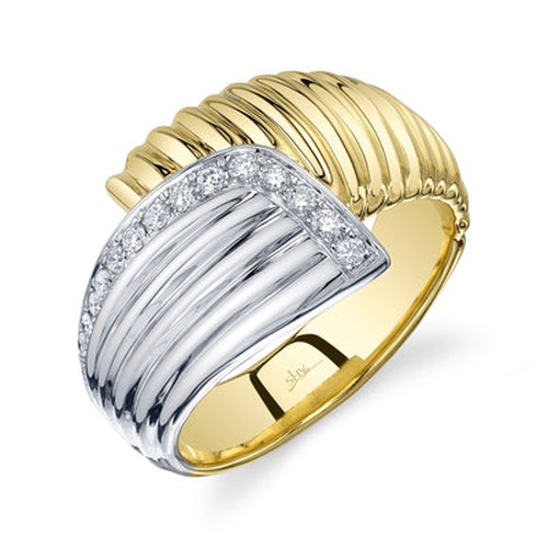 14K Yellow Gold Shy Creation  Diamond Ring