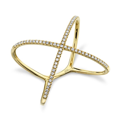 14K Yellow Gold Shy Creation  Diamond Ring