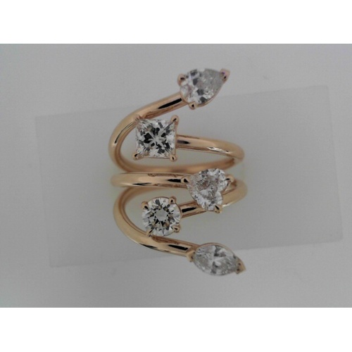 14K Yellow Gold Estate  Diamond Ring