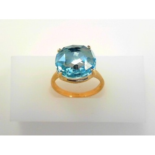 18K Yellow Gold Marco Bicego  Blue Topaz Ring