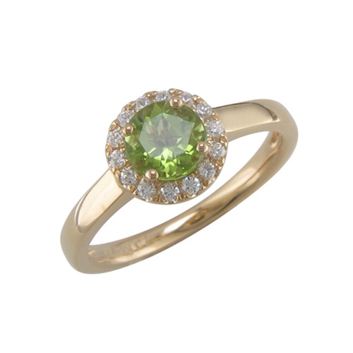 14K Yellow Gold Legend  Peridot Ring
