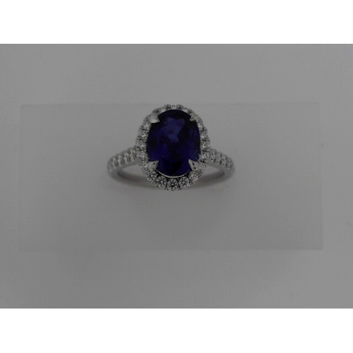 Platinum Estate  Sapphire Ring
