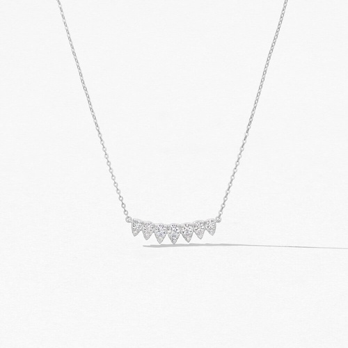 18K White Gold Hearts on Fire  Diamond Necklace