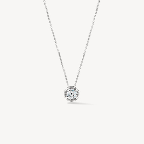 18K White Gold Hearts on Fire  Diamond Necklace