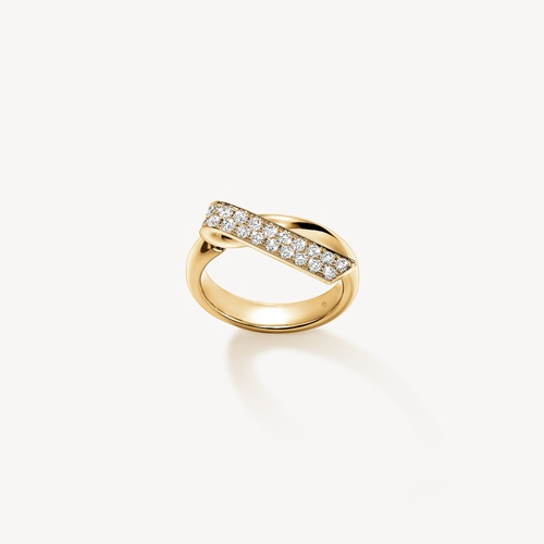 18K Yellow Gold Hearts on Fire  Diamond Ring