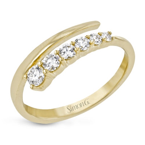 18K Yellow Gold Simon G.  Diamond Ring
