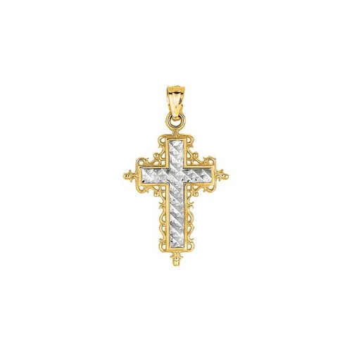 Northeastern Fine Jewelry Signature Collection 14K White Gold and 14K Yellow Gold Charm MD224