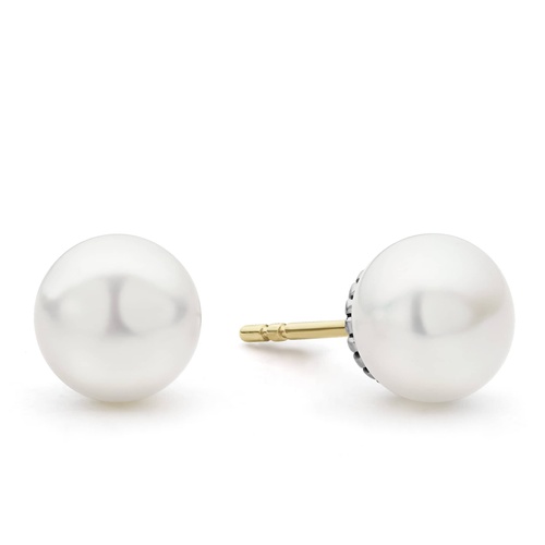 Sterling Silver (925) Lagos  Pearl Earring