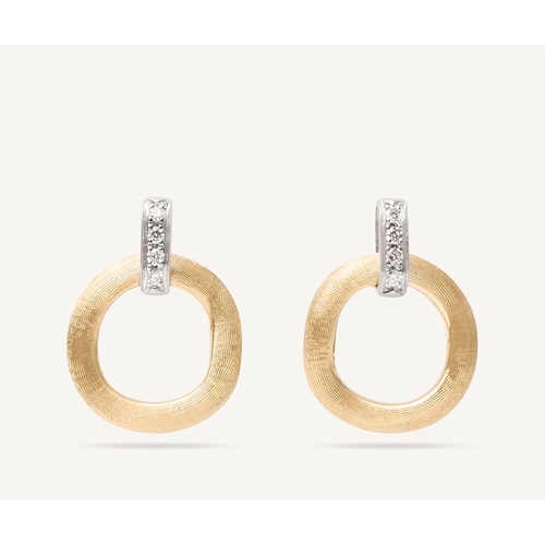 18K White Gold and 18K Yellow Gold Marco Bicego  Diamond Earring