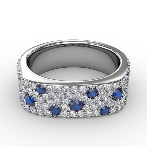 14K White Gold Fana  Diamond Ring