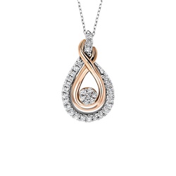 【soerte】10way combination necklace ＆ wal White Lab Created Sapphire 18K Gold Over Sterling Silver