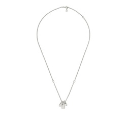 Gucci Sterling Silver Interlocking G 17.5'' Necklace