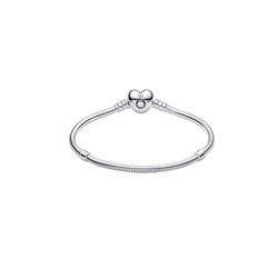 Pandora Silver Charm Bracelet with Heart Clasp 590719-16