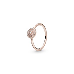 Pandora Wavy Pavé Heart Ring 193661C01-48