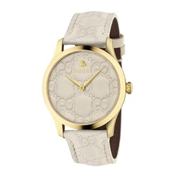 ★どんなシーンにも★GUCCI G-Timeless Bee Motif Unisex Watch Gucci G-Timeless with Bee Motif Green Malachite Stone Dial