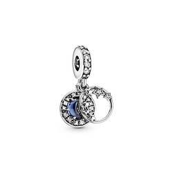 【新品x新品訳あり】PANDORA スパークリングスカイブルー ハート 青 Amazon.com: Pandora Jewelry Moon and Night Sky Cubic