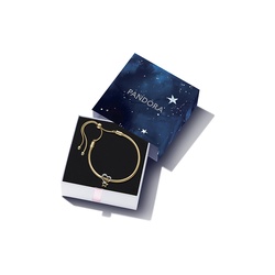 PANDORA Moments Snake Chain Bracelet ブレスレット 590728-16 Smooth Sterling Silver Clasp Bracelet | Sterling silver