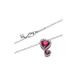 Swarovski Red Heart Necklace Pandora Red Heart Necklace S925