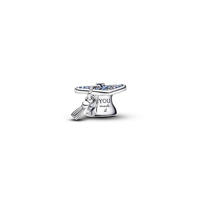 Pandora Sparkling Blue 2026 Graduation Cap Charm 794461C01