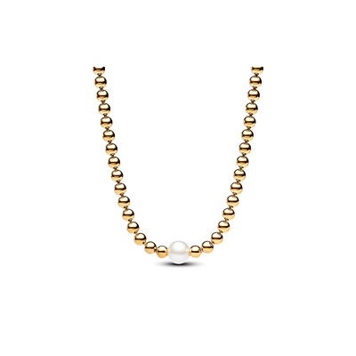 Pandora Treated Freshwater Cultured Pearl & Beads Collier Necklace
