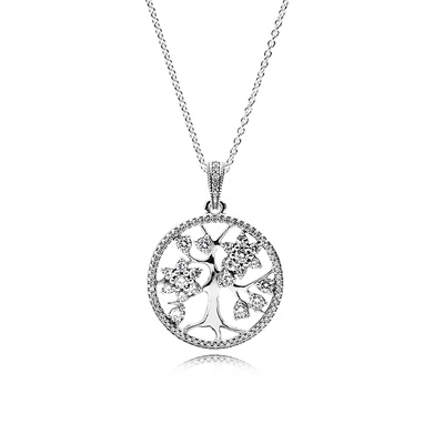 Pandora Family Tree Clear CZ Pendant 390384CZ-80 (Retired)