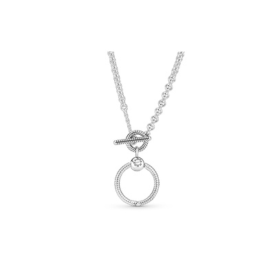 Pandora Moments O Pendant T-bar Necklace 391157C00