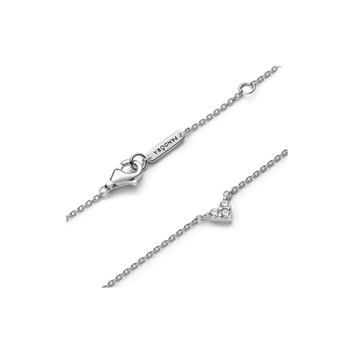 Pandora Triple Stone Heart Collier Necklace 393014C01-45