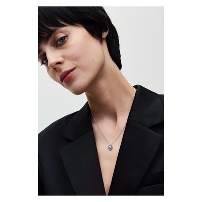 Pandora Sparkling Heart Halo Pendant Necklace 393099C01-45