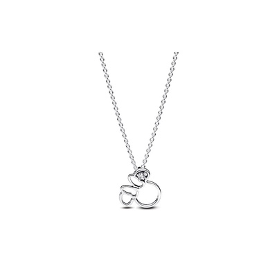 Pandora Disney Minnie Mouse Silhouette Collier Necklace 393187C01-45