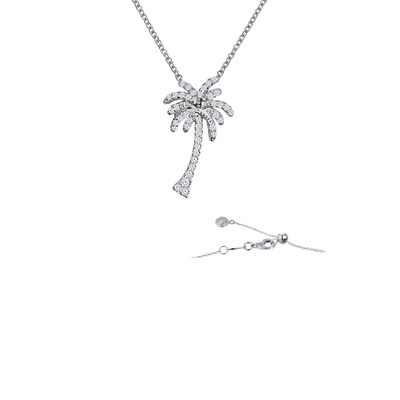Lafonn Sterling Silver .66ctw Simulated Diamond Small Palm Tree