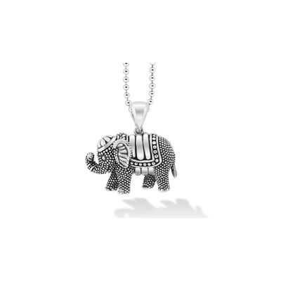LAGOS Sterling Silver Rare Wonders Elephant Necklace with 2.5mm 34